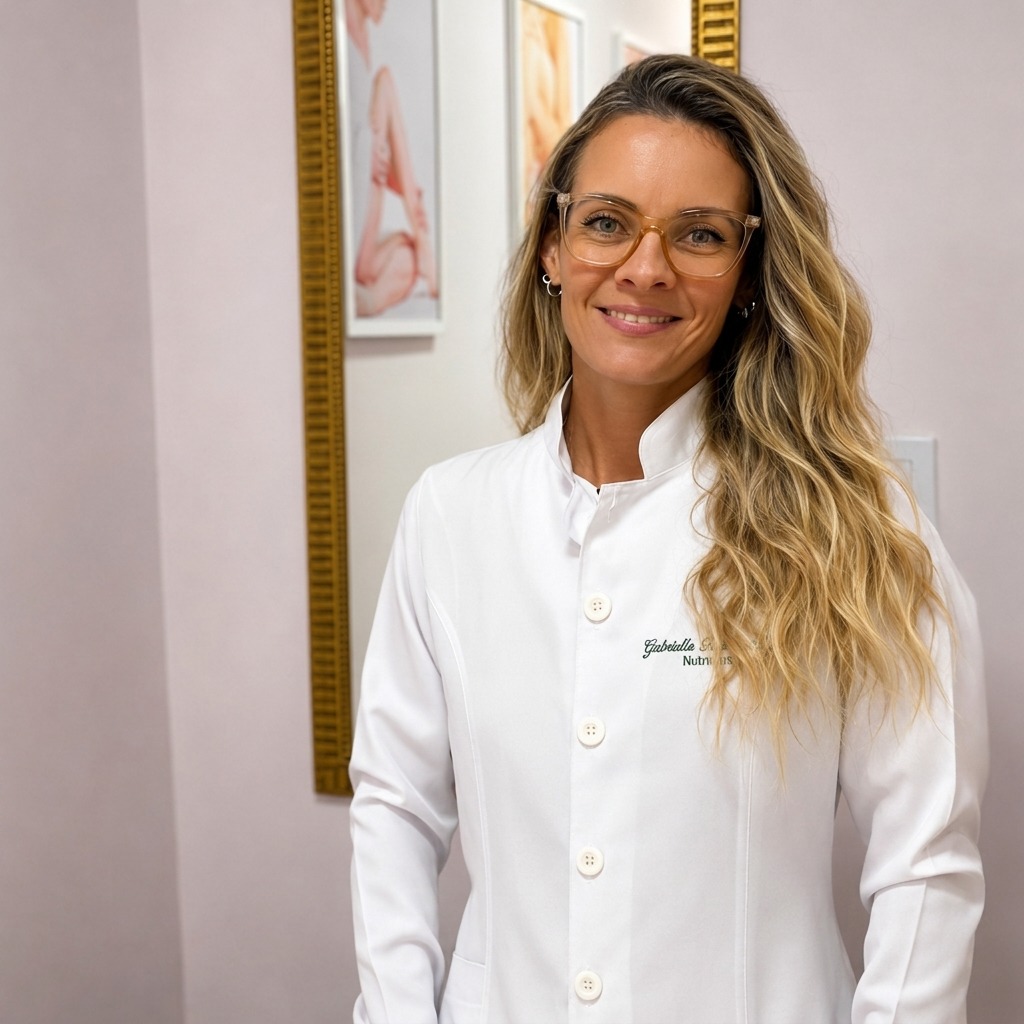Retrato de Gabi Tessmann, Nutricionista no Studio Castor